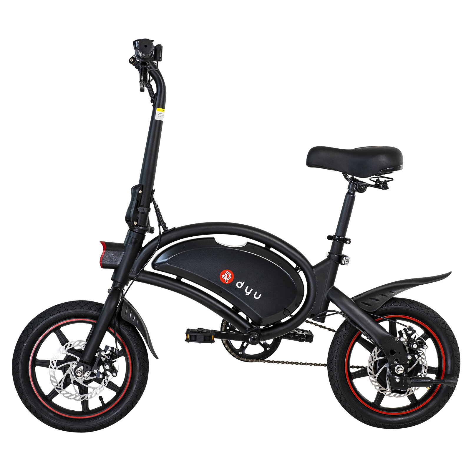 Elektrisk scooter / Elsykkel DYU D3F 10Ah - Svart