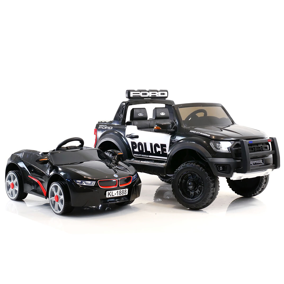 Elbil Politibil Ford Ranger Raptor 12V