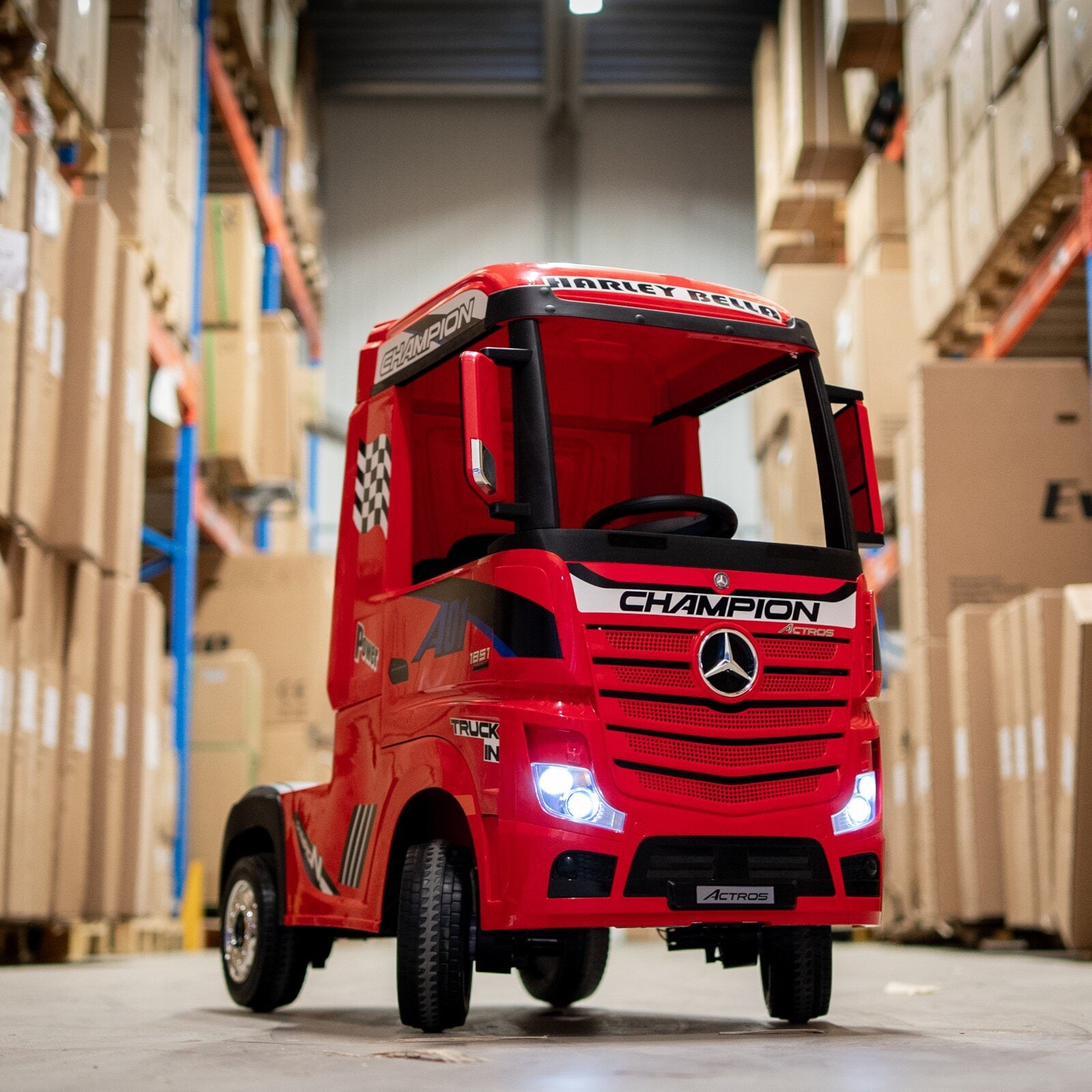 El Lastebil Mercedes Actros 4WD - Rød