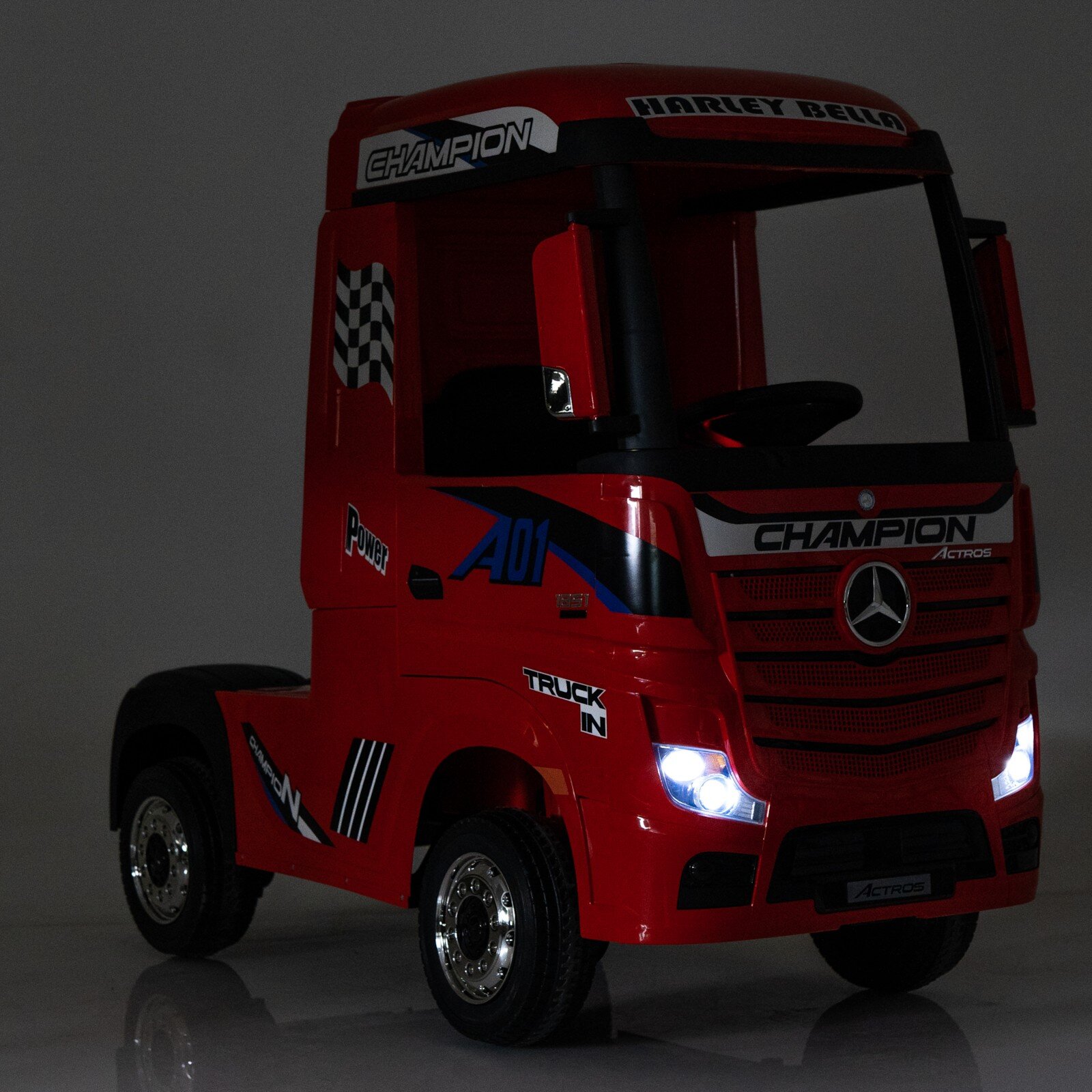 El Lastebil Mercedes Actros 4WD - Rød