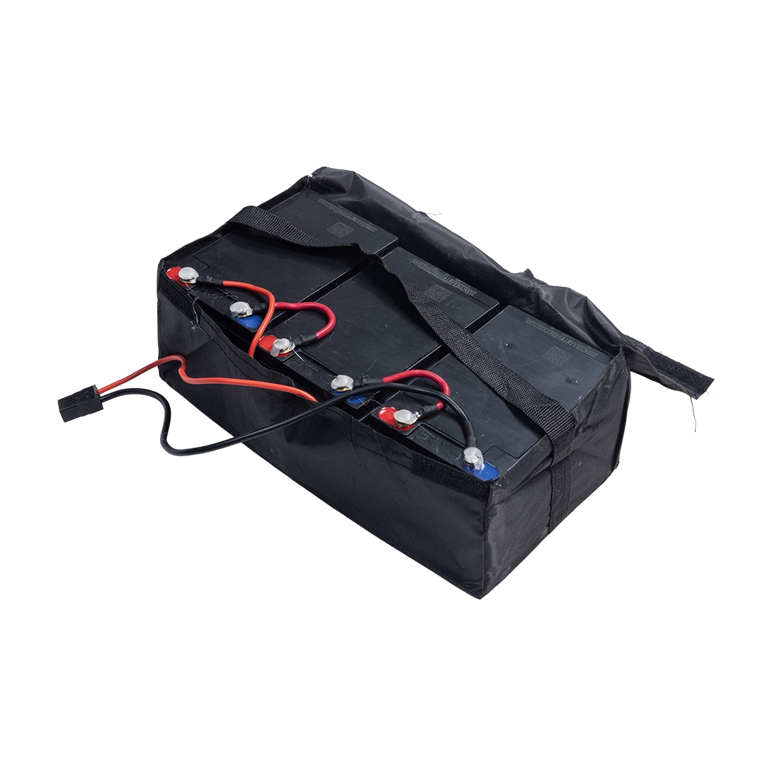 Batterisett Quickswap ATV komplett 36V 12Ah Svart kontakt