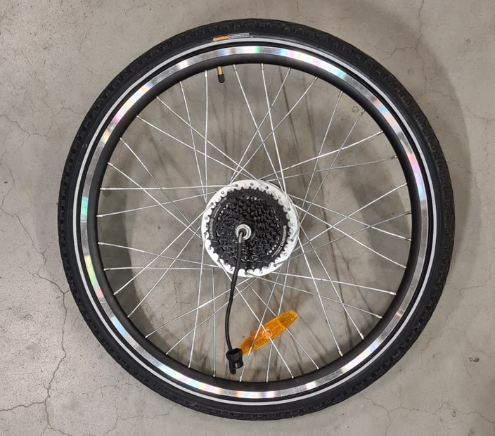 Bakhjul Elektrisk sykkel Evobike Cargo Classic, 26 tommer 36V 250W motor
