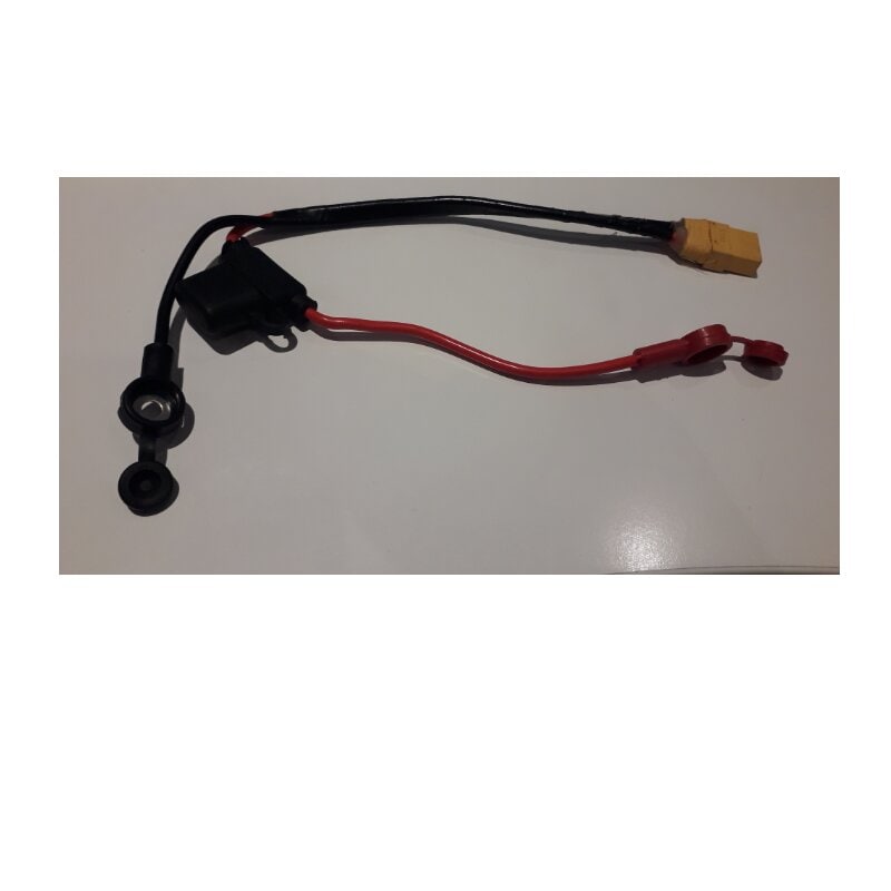 Sikringsholder med kabel, sikring med flat stift XT90/skruestenger