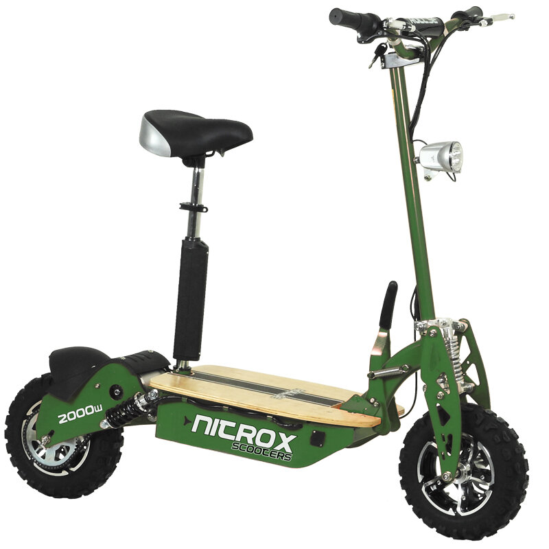 Elscooter 2000W 60V Dirt - Army Green