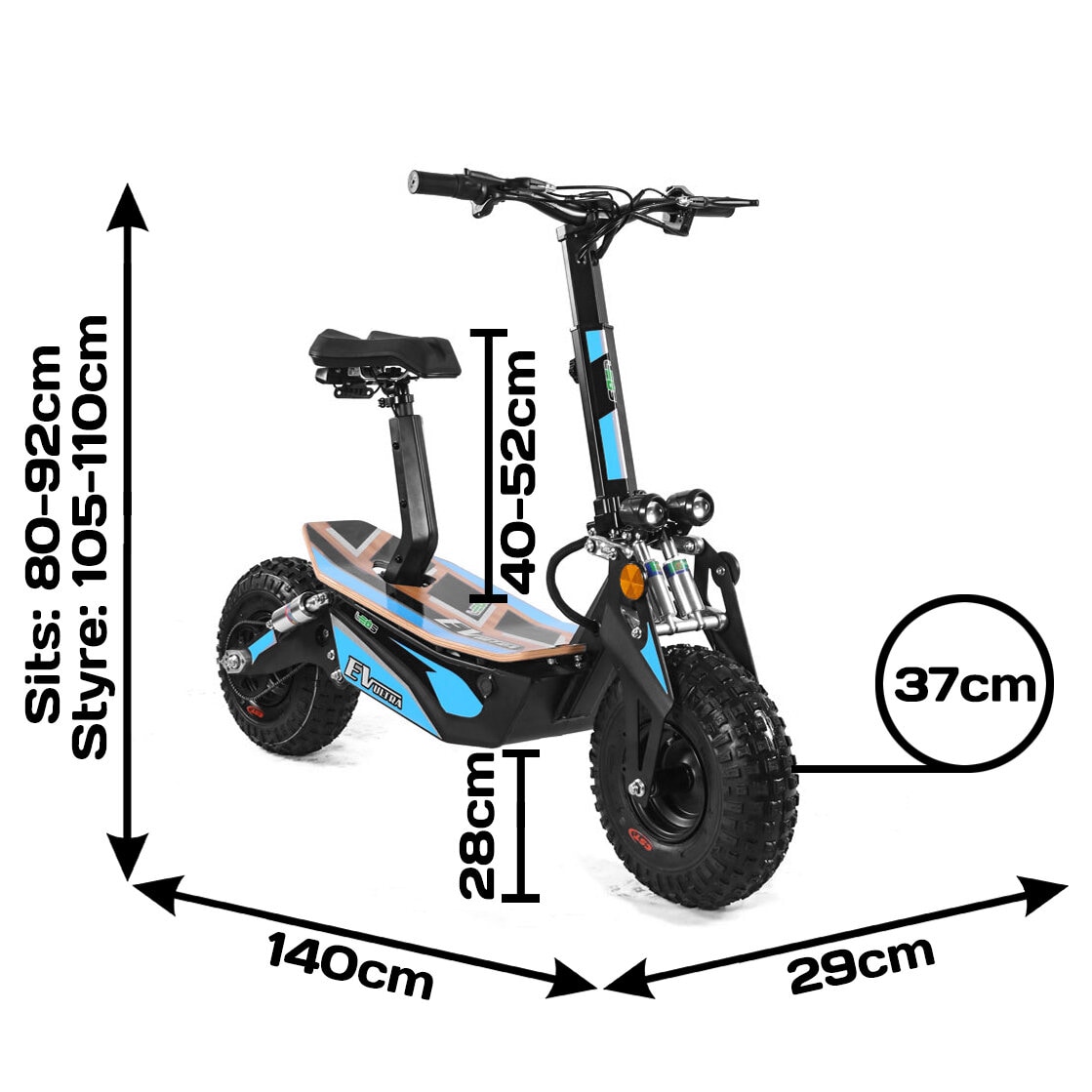 Elscooter EV-Ultra 2000W