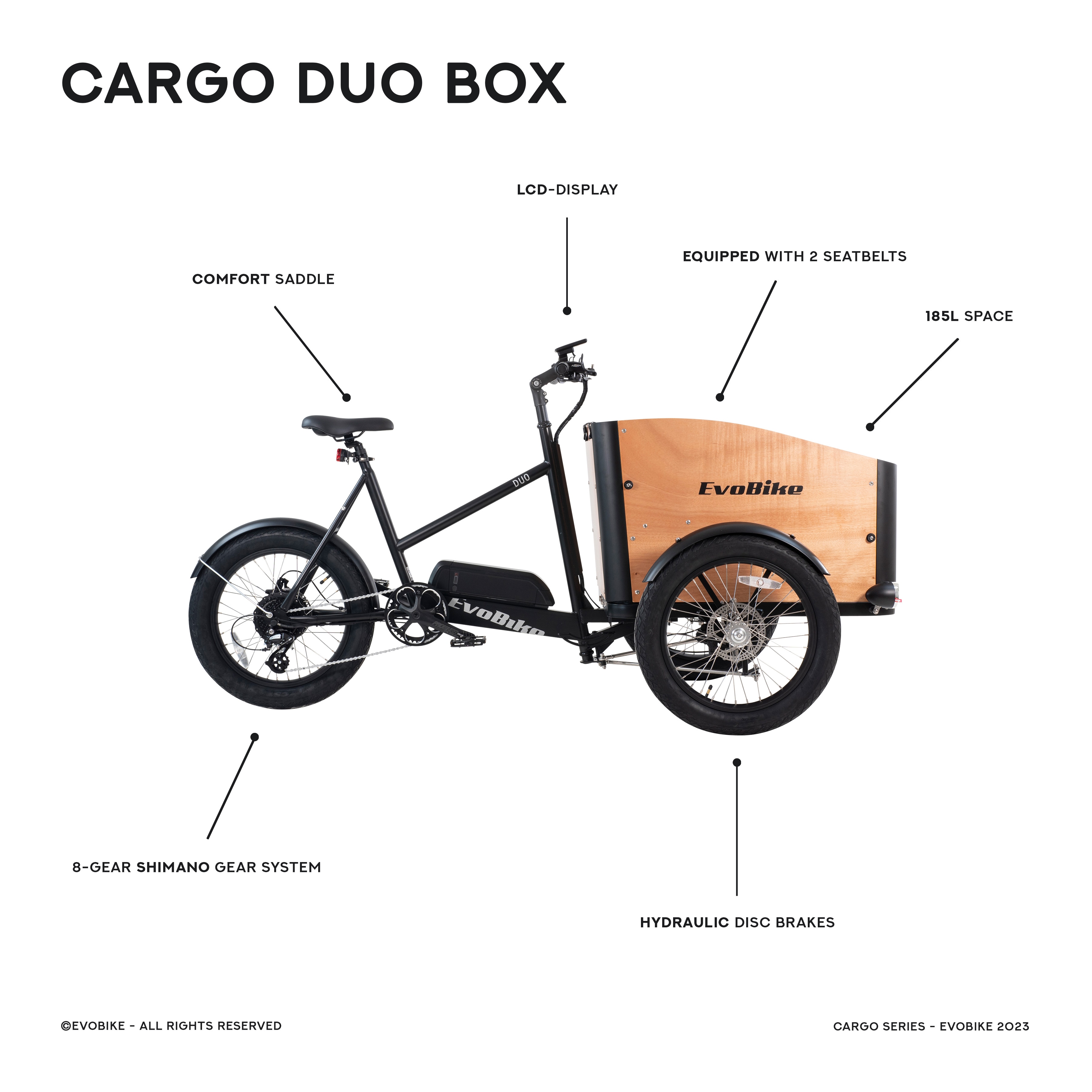 Evobike Cargo Duo Box