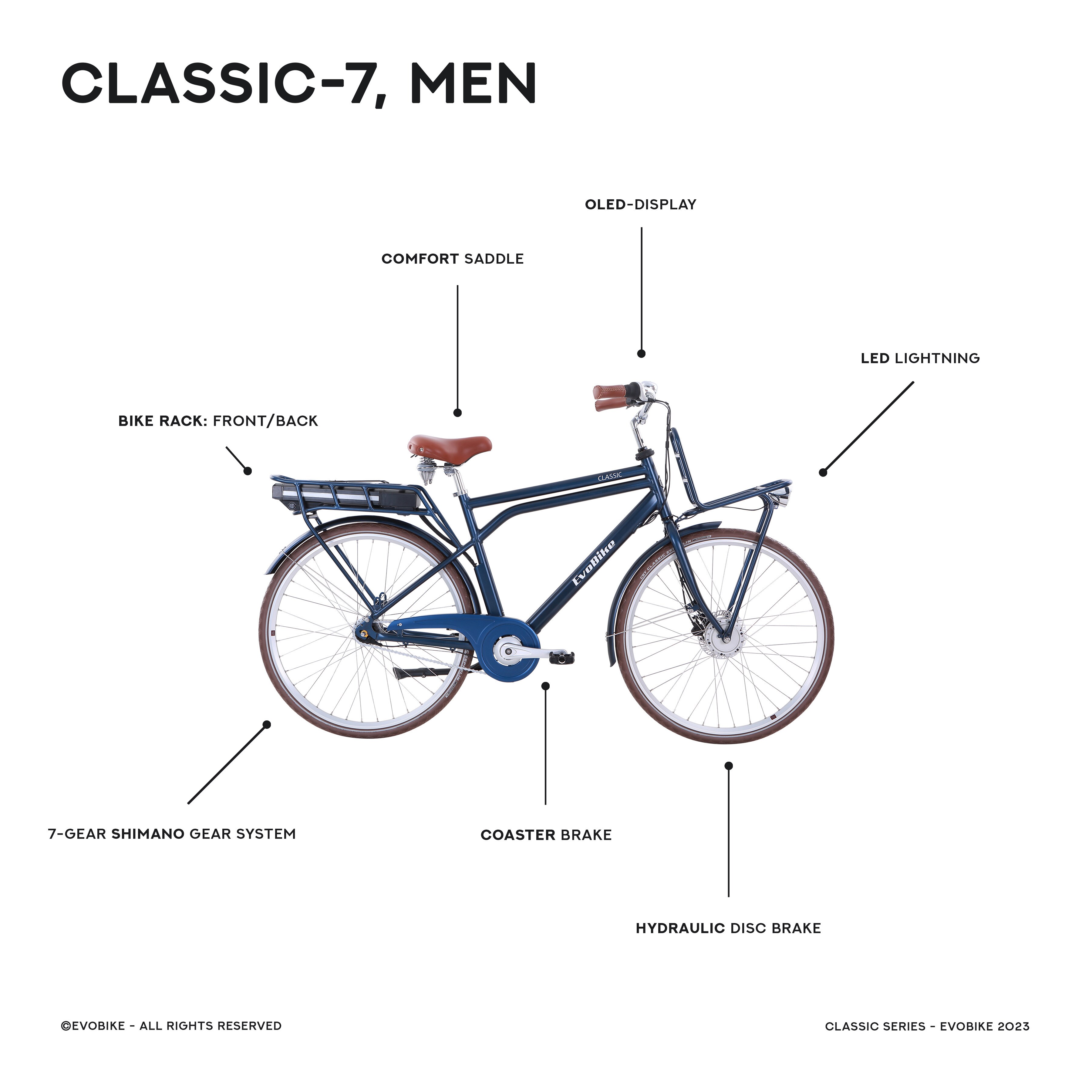 EvoBike CLASSIC-7 - Herre